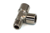ANF L-piece - G1/4 screw-in - 2x inner- 1x outer thread - black nickel