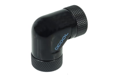 ANF Alphacool HF L-Verbinder 90° - G1/4 drehbar - 2x Innengewinde - Deep Black PHT EOL