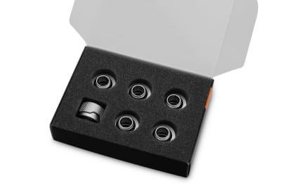 ANS EK Water Blocks EK-Quantum Torque 6-Pack HDC 14 Fitting G1/4" auf 14mm, Satin Titanium