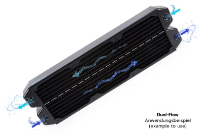 RAD Alphacool NexXxoS UT60 Full Copper Dual-Flow 360mm Radiator