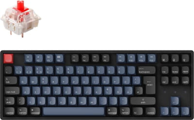 TAT Keychron K8 Pro Wireless Mechanische Tastatur - Gateron G Pro RED - RGB - Hot Swap - DE Layout - Aluminium