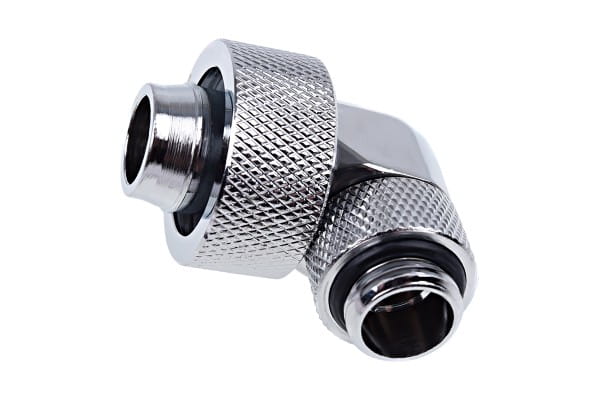 ANS Alphacool Eiszapfen 19/13mm Anschraubtülle 90° drehbar G1/4 - Chrome PHT EOL