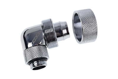 ANS Alphacool Eiszapfen 19/13mm Anschraubtülle 90° drehbar G1/4 - Chrome PHT EOL