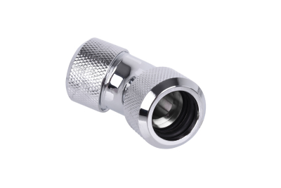 ANS Alphacool Eiszapfen 16mm HardTube Anschraubtülle 45° L-Verbinder - Chrome PHT EOL