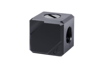 ANF Alphacool Eiszapfen Anschlussterminal 4-Fach G1/4 IG - Black Acetal