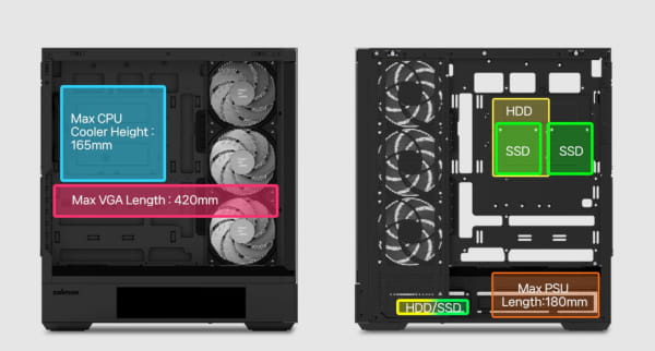 GHE Zalman P40 DS - Schwarz