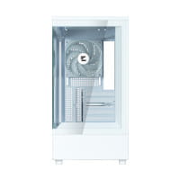 GHE Zalman P10 micro-ATX Gehäuse Tempered Glass Panoramic View - Weiß