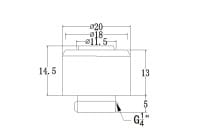 ANS Bykski B-FT3-TN-V2-RD 13/10mm Anschraubtülle - Red