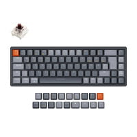 TAT Keychron K6 Wireless Mechanische Tastatur - Gateron Brown - RGB - Hot Swap - DE Layout - Aluminium