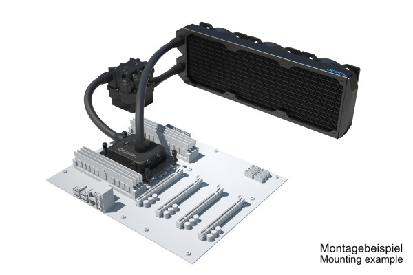 SVK Alphacool ES Pro 4U - 3 x 120 ST / XPX Pro 1U / Reservoir 2U - DDC310