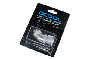 ANS Alphacool HF 13/10 Anschraubtülle 45° drehbar G1/4 - Chrome