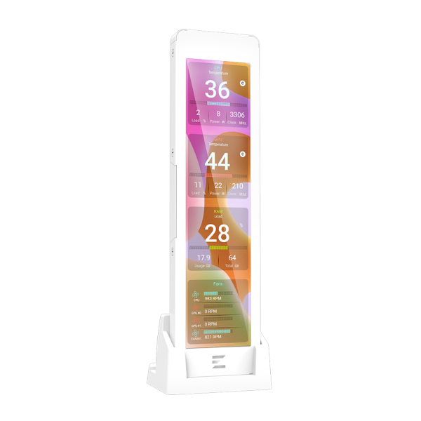 Zalman ZM-MF916 WHITE 9,16inch Display - Weiss