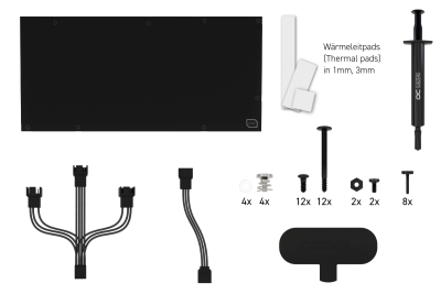 KOI Alphacool Eiswolf 2 AIO - 360mm RTX 3090 TI Strix/TUF mit Backplate EOL