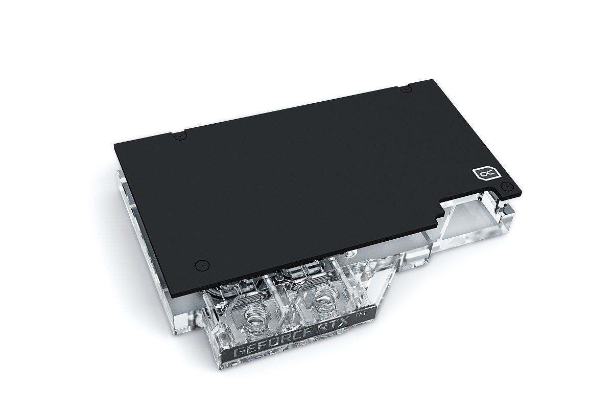 Alphacool Eisblock Aurora GPX-N Waterblock Per RTX 3070 Ti AMP Holo – Acrilico E Nichel Con Backplate