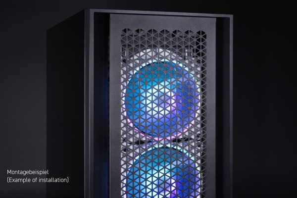 L14 Alphacool Rise Aurora 140mm Lüfter Weiß (140x140x25mm) PHT EOL