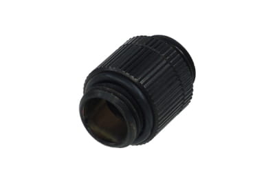ANF Alphacool HF Doppelnippel G1/4 AG auf G1/4 AG drehbar - Deep Black PHT EOL