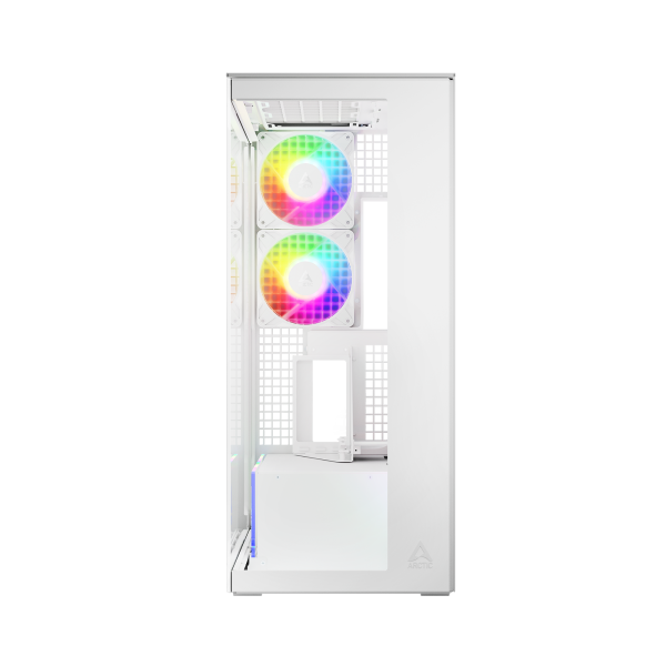 GHE Arctic Xtender VG (White) Premium E-ATX PC-Gehäuse mit vertikaler GPU-Montage