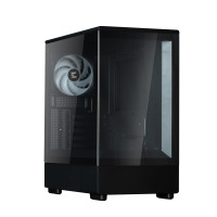 GHE Zalman P10 micro-ATX Gehäuse Tempered Glass Panoramic View - Schwarz