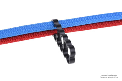 KAB Alphacool Eiskamm Alu X12 - 4mm black - 4 Stück PHT EOL