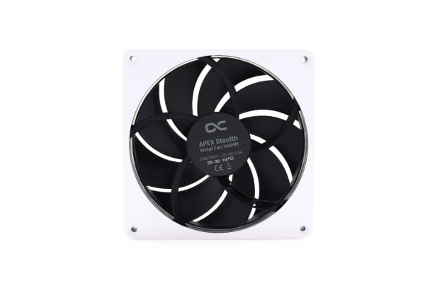 L14 Alphacool Apex Stealth Metall Lüfter 2500rpm Weiß (140x140x25mm)