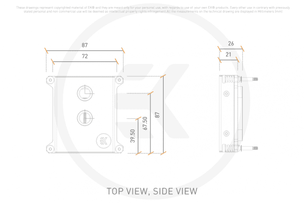 WAC EK Water Blocks EK-Pro CPU WB 1700/1851 – Nickel + Inox