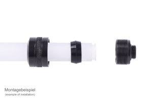 ANS Alphacool Eiszapfen PRO 13mm HardTube Fitting G1/4 - Deep Black