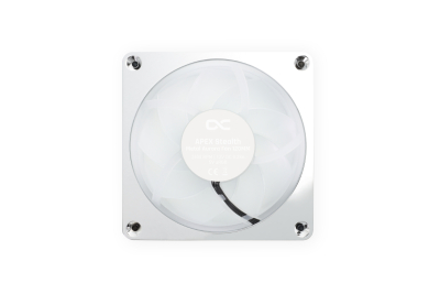 L12 Alphacool Apex Stealth Metall Aurora Lüfter Chrome 2600rpm (120x120x25mm)