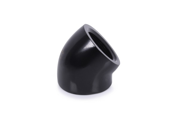 ANF Alphacool Eiszapfen L-Verbinder 45° G1/4 IG auf G1/4 IG - schwarz PHT EOL