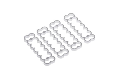 KAB Alphacool Eiskamm Alu X14 - 4mm silver - 4 Stück PHT EOL