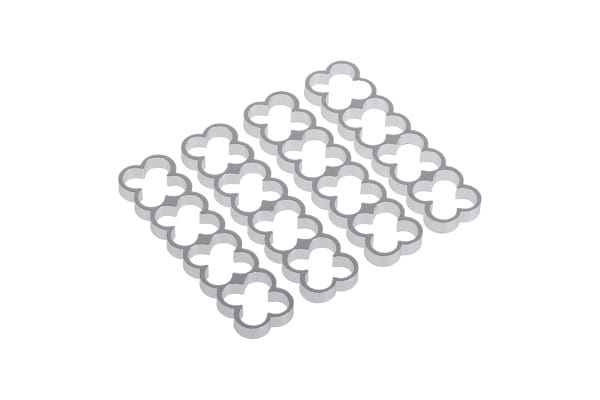 KAB Alphacool Eiskamm Alu X16 - 4mm silver - 4 Stück PHT EOL