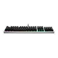 TAT Cooler Master CK351 Mechanische Tastatur - Optical Red - RGB - DE Layout - Aluminium - Silber - Handballenauflage