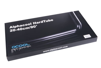 S13 Alphacool HardTube 13mm OD 90° Messing 20/40cm Chrome