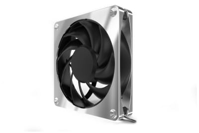 L12 Alphacool Apex Stealth Metall Lüfter 2000rpm Chrome (120x120x25mm)