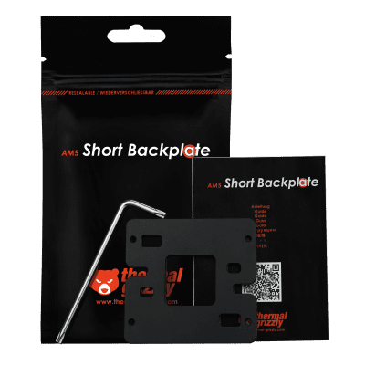 WACZ Thermal Grizzly AM5 Short Backplate, Befestigung/Montage