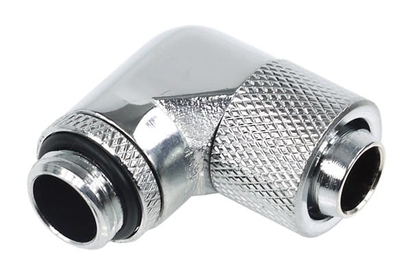 ANS Alphacool HF 13/10 Anschraubtülle 90° drehbar G1/4 - Chrome PHT EOL