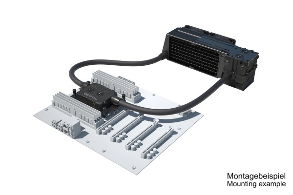 SVK Alphacool ES Pro 2U - 2 x 80 / XPX Pro 1U / Reservoir 2U - DDC310
