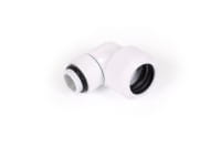 ANS Alphacool Eiszapfen 13mm HardTube Anschraubtülle 90° drehbar G1/4 für Plexi- Messingrohre - White