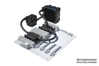 SVK Alphacool ES Pro 4U - 1 x 120 XT / 2x XPX Pro 1U / Reservoir 2U - DDC310 SVK Alphacool ES Pro 4U - 1 x 120 XT / 2x XPX Pro 1U / Reservoir 2U - DDC310