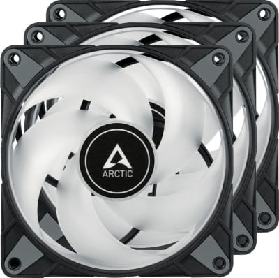 L12 Arctic P12 PWM PST A-RGB (Black) - 3 Pack