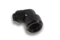 ANS Alphacool Eiszapfen 16mm HardTube Anschraubtülle 90° drehbar G1/4 für Acryl/Messingrohre - 4pcs Set Deep Black