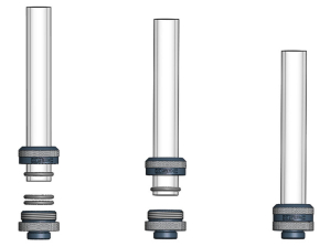 ANS XSPC 14MM HardTube FITTING - SCHWARZ CHROM (8er Pack)