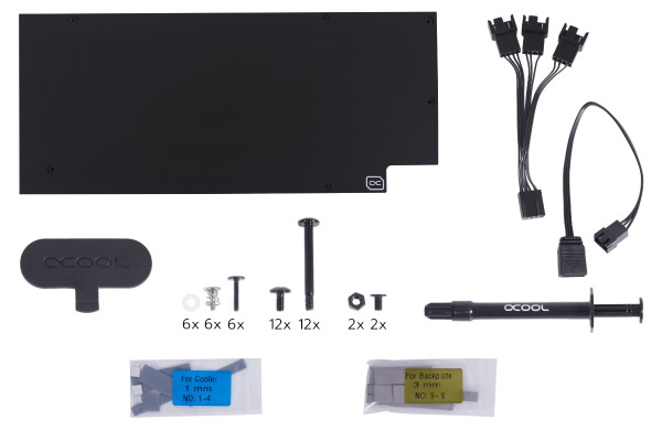 KOI Alphacool Eiswolf 2 AIO - 360mm Radeon RX 6800/6800XT Gaming Trio X mit Backplate EOL