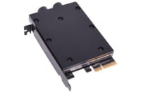 WAH Alphacool Eisblock HDX-3 PCI-e 4.0 x4 Adapter für M.2 NGFF mit Wasserkühler - Black