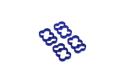 KAB Alphacool Eiskamm Alu X6 - 4mm blue - 4 Stück PHT EOL