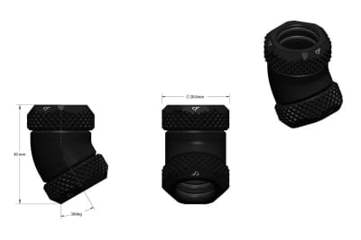 ANF Nanoxia CoolForce - 30° HT Adapter 12 mm auf 12 mm EOL