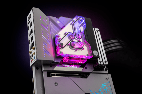 WAC EK Water Blocks EK-Quantum Momentum2 VRM Bridge ROG Maximus Z690 Formula D-RGB - Plexi