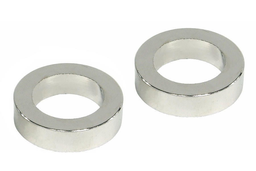 Distanzringe (2 Stück x 5mm) - silver nickel