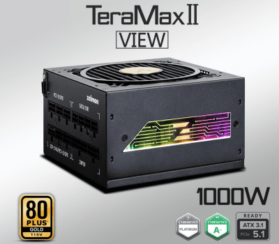 NET Zalman TeraMax II ZM1000-TMX2 VIEW 1000W PSU