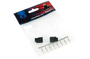 ZK Phobya ATX Power Connector 4Pin Stecker inkl. 4 Pins - 2 Stück Black