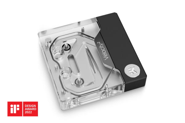 WAC EK Water Blocks EK-Quantum Velocity2 D-RGB - 1200 Nickel + Plexi